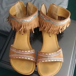 Girl used sandals